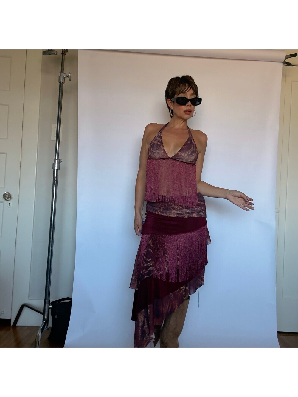 Y2K Top & Skirt Set